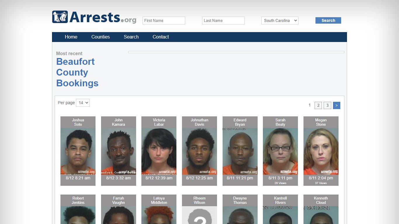 Beaufort County Arrests and Inmate Search
